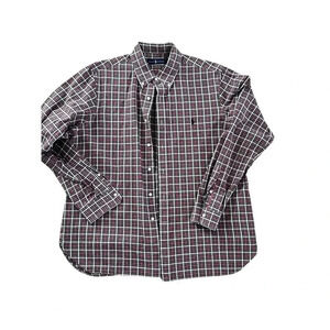 Ralph Lauren Multicolor Long Sleeve Slim Fit Gingham Oxford Shirt Size 17/43